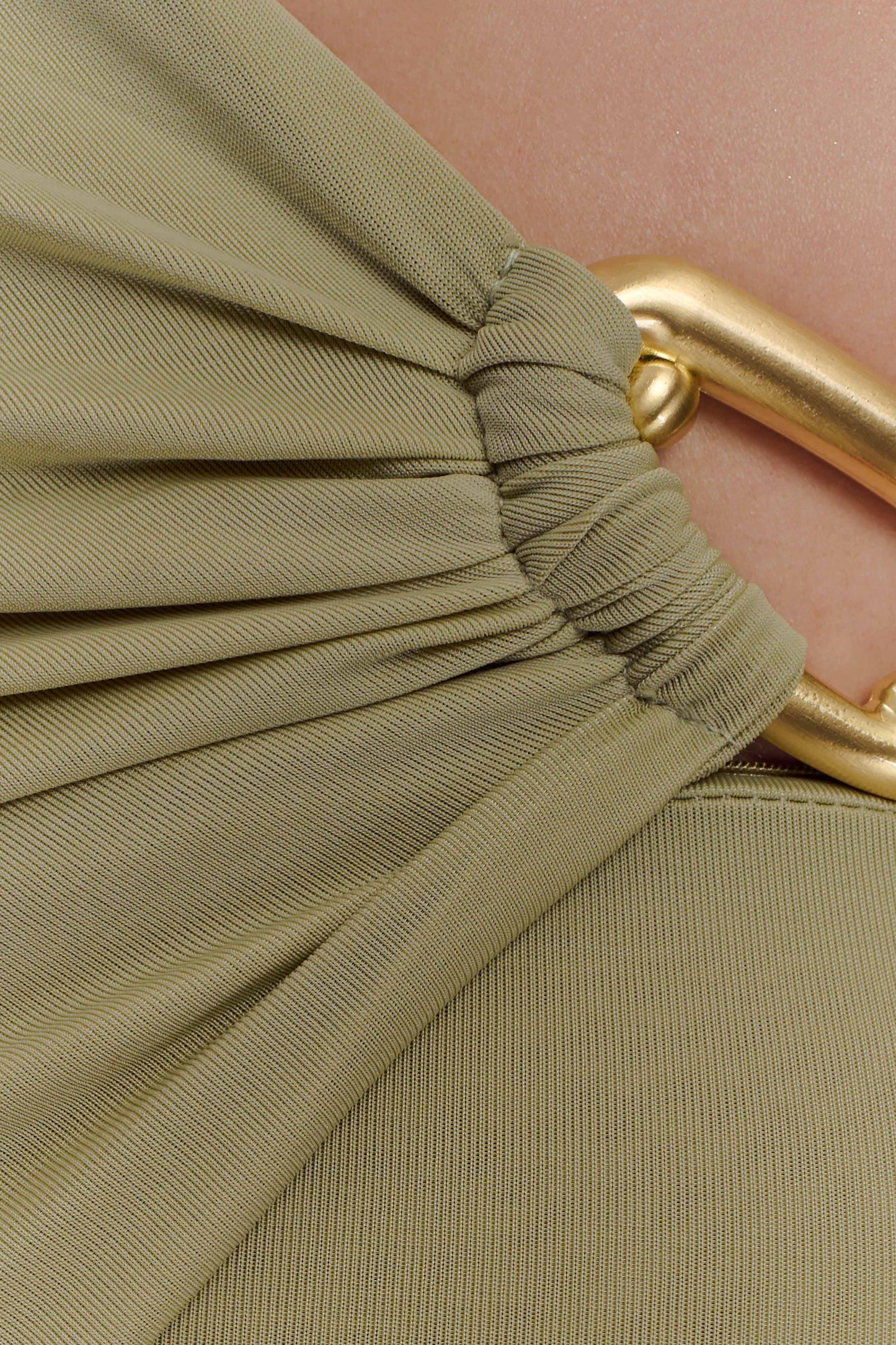 Ashford Asymmetrical Slinky Maxi Dress Sage