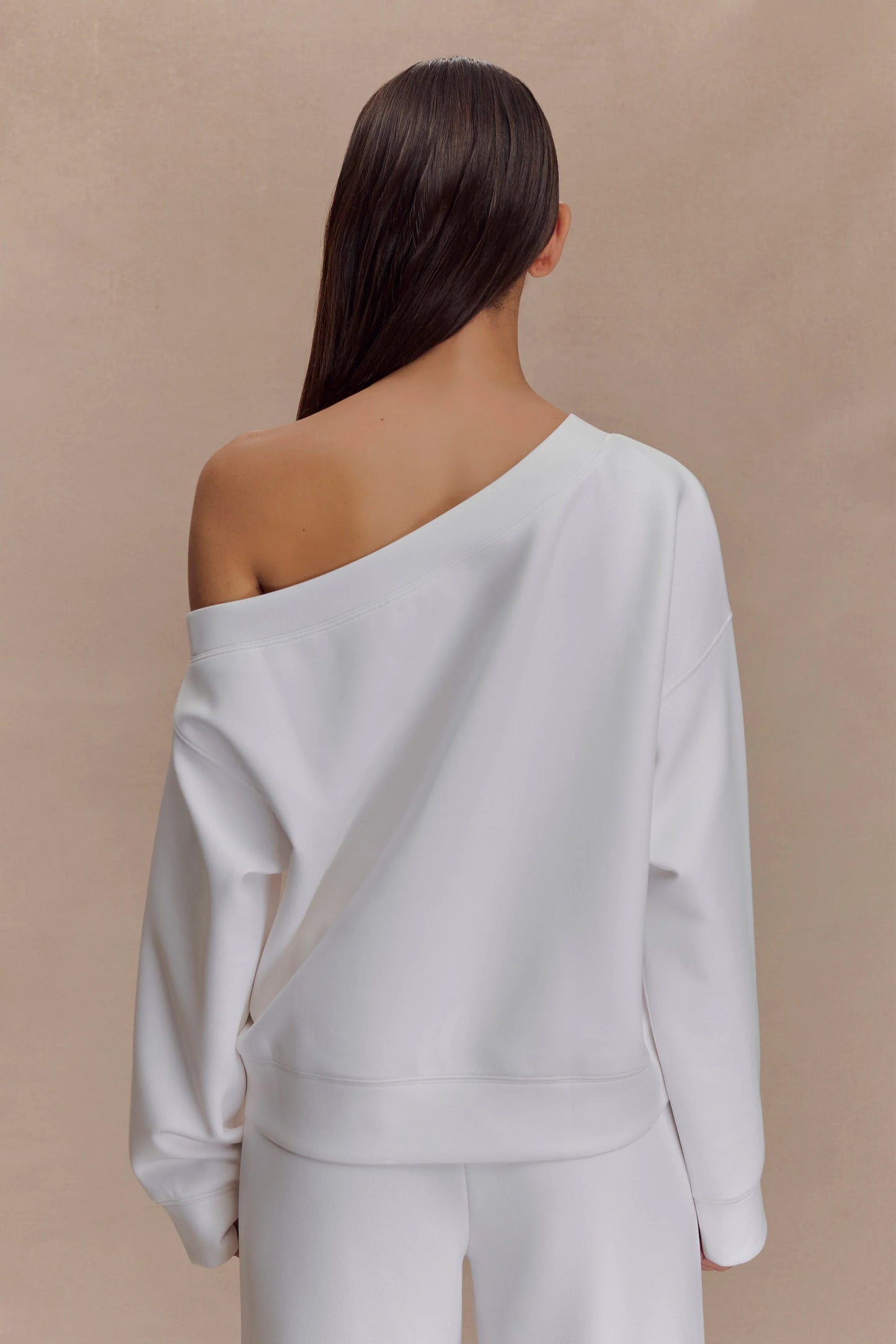 Aiden Slouchy Crew Jumper Ivory