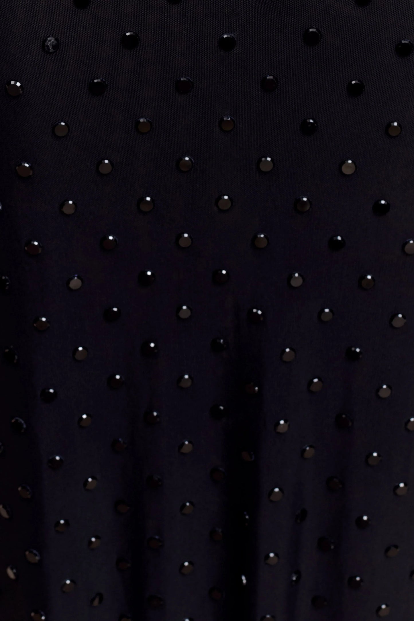 Acadia Diamante Long Sleeve Maxi Dress Black