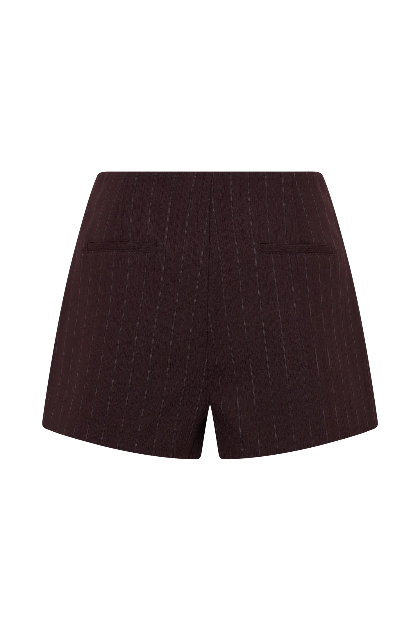 Agatha Suiting Shorts Plum Pinstripe