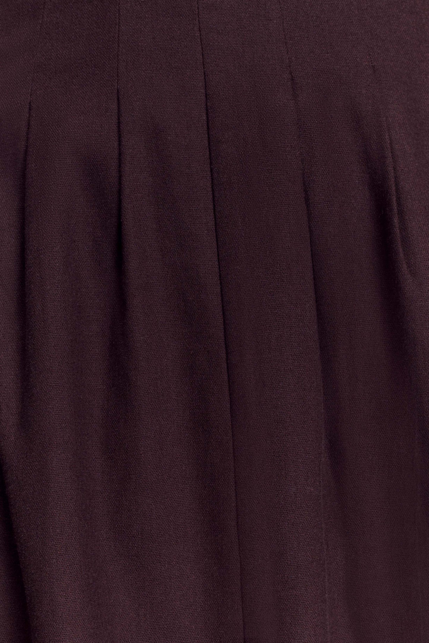 Aysha Buttoned Linen Midi Dress Chocolate