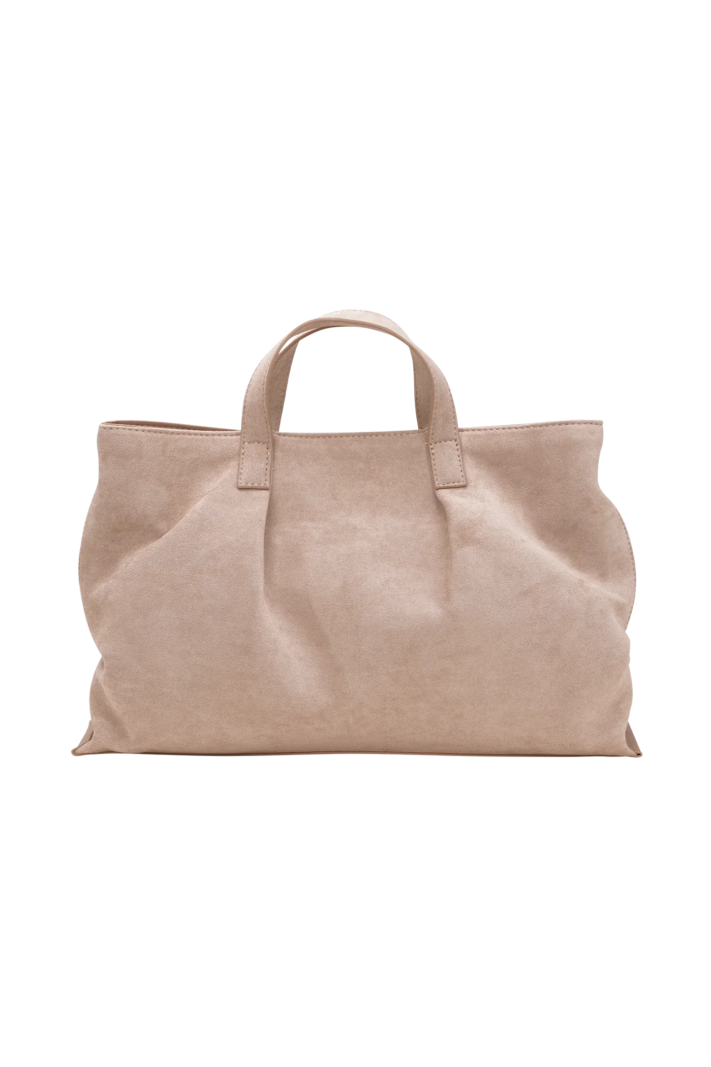 Baylor Faux Suede Bag Natural