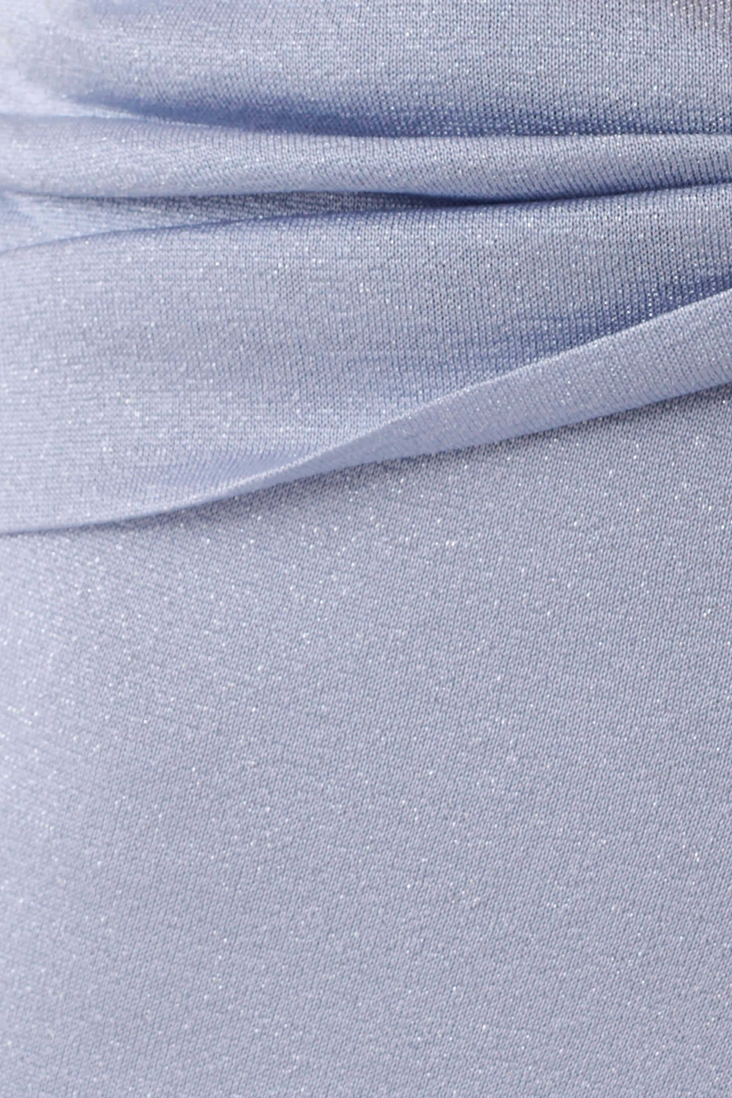 Adrienne Lurex Knot Maxi Skirt Pastel Blue