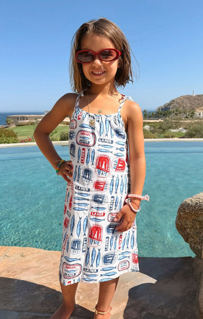 Sidekick Dress ~ Sardine Border