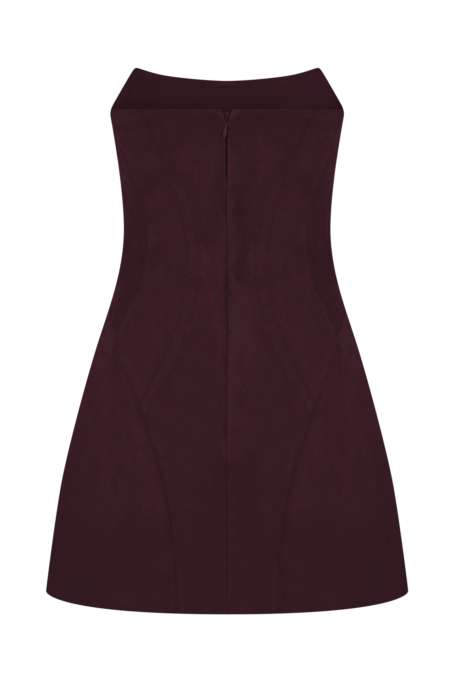 Andy Faux Suede Mini Dress Wine
