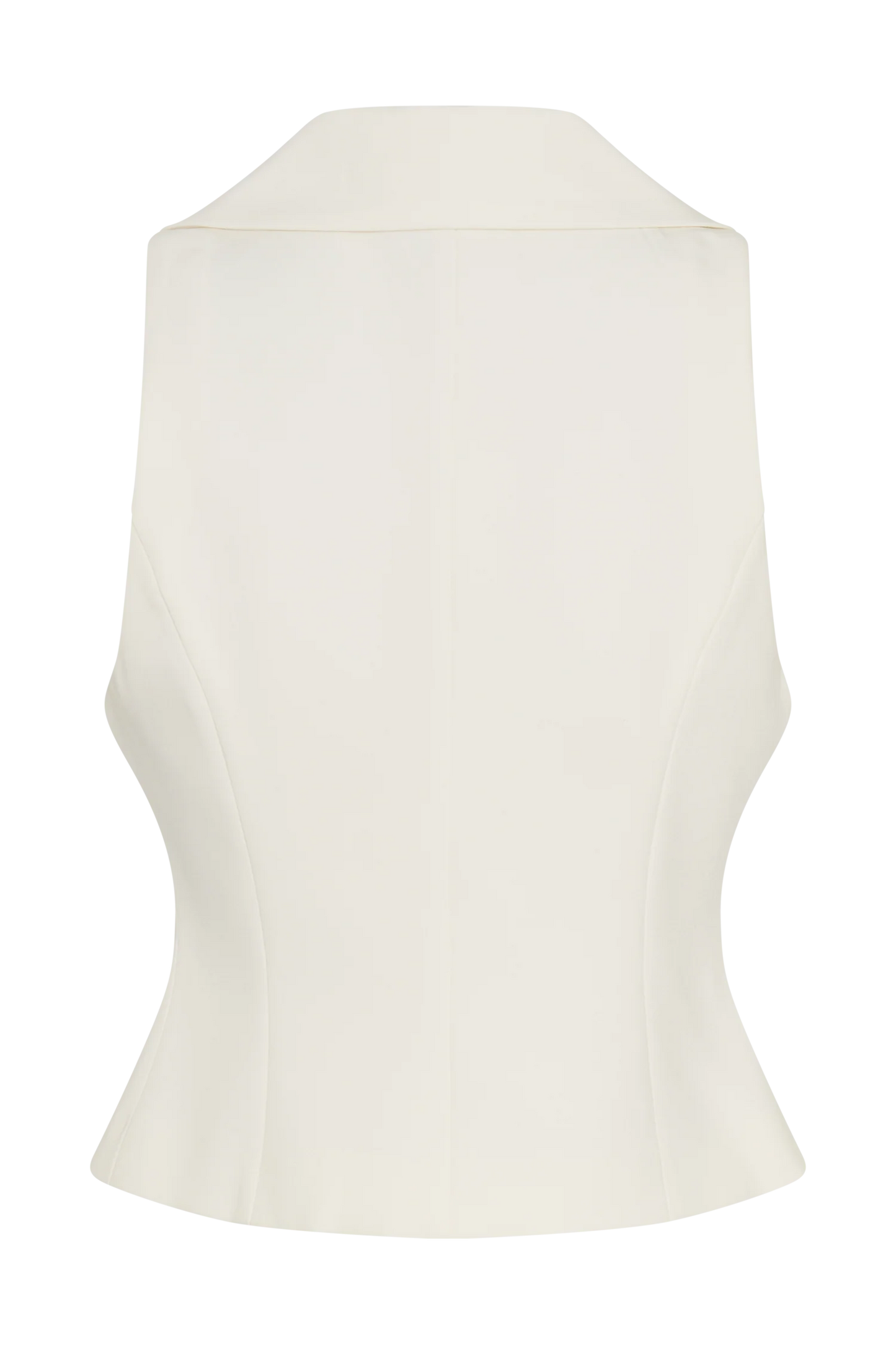 Alix Mixed Button Vest Ivory