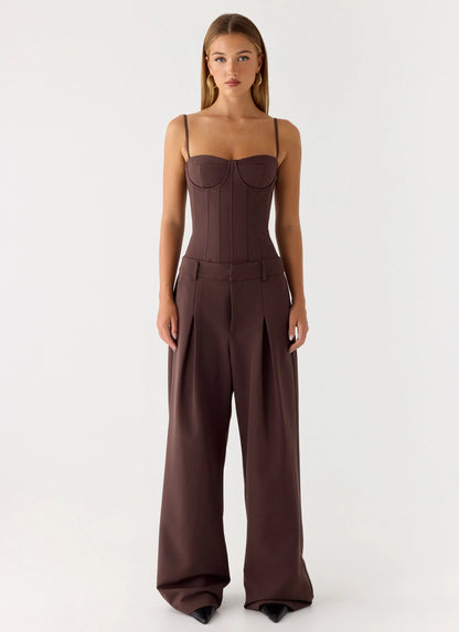 Ania Corset Top - Chocolate