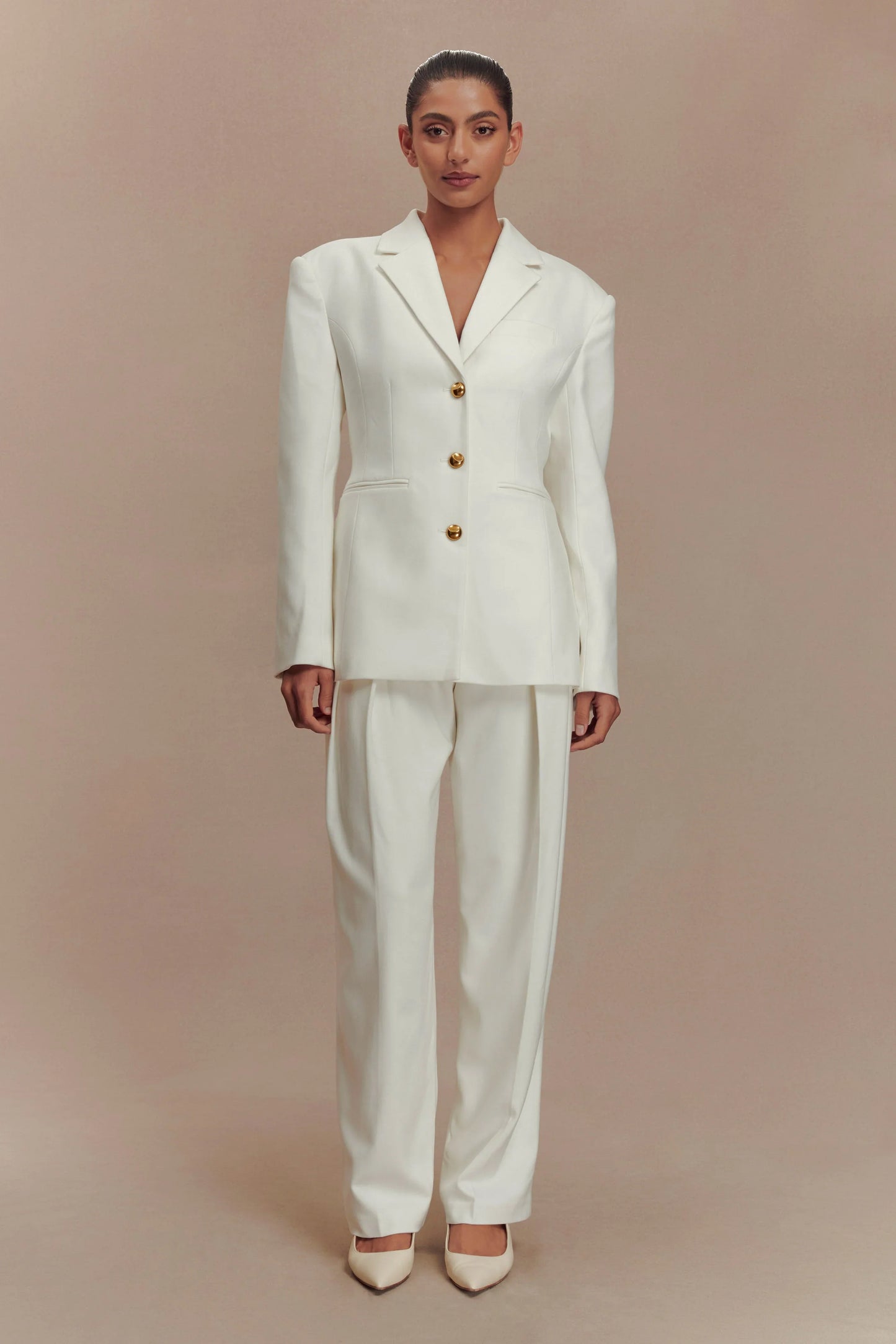 Bellamy Cinched Blazer Ivory