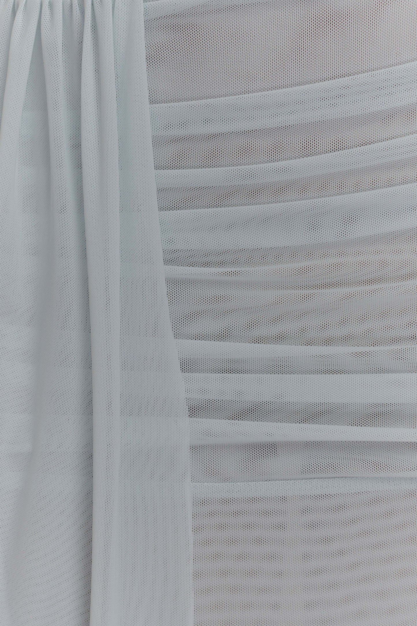 Arna Mesh Maxi Skirt Pale Blue