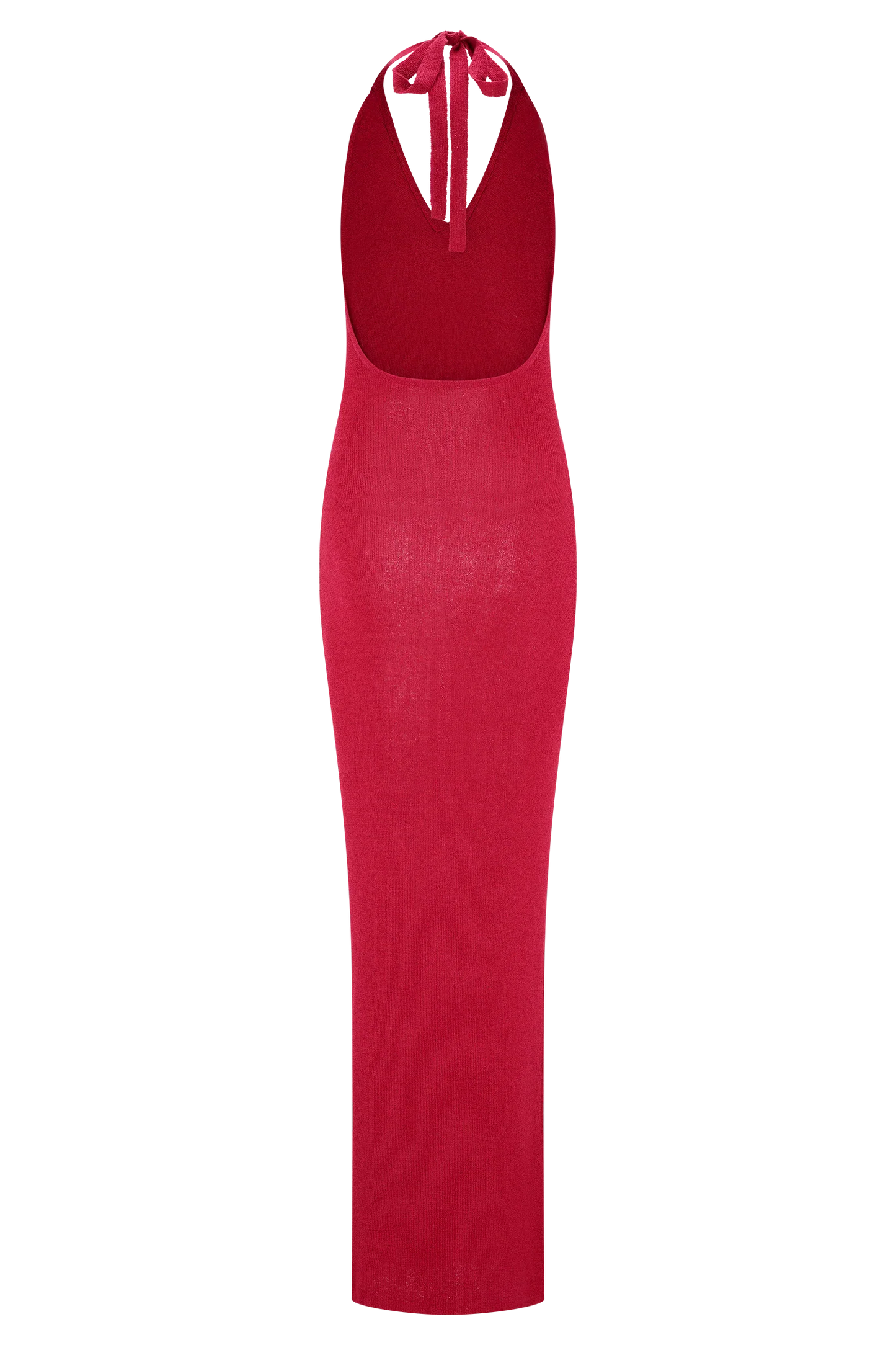 Ayella Cowl Knit Maxi Dress Raspberry
