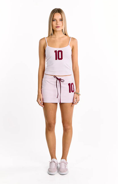 Alexa Pink Jersey Skort