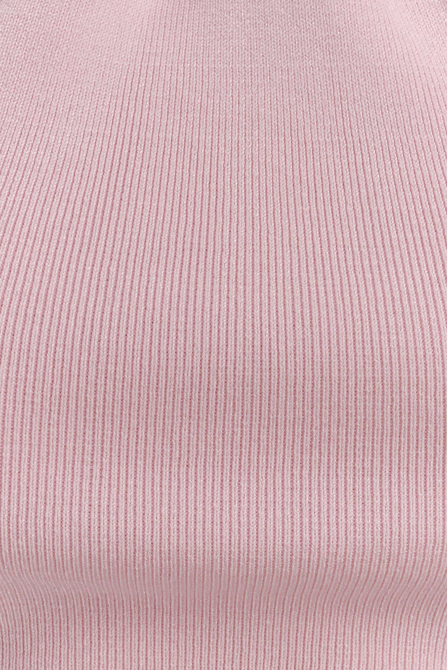 Angelika Twist Front Knit Top Baby Pink