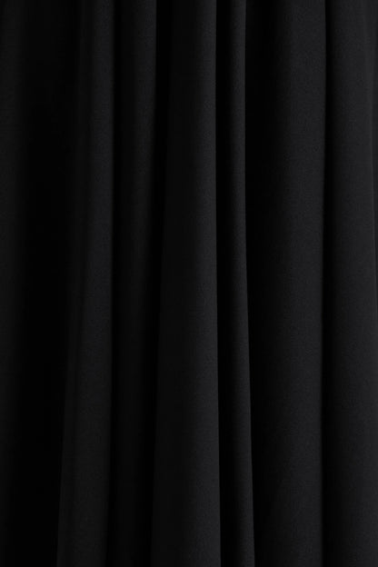 Alison Black Square Neck A Line Midi Dress