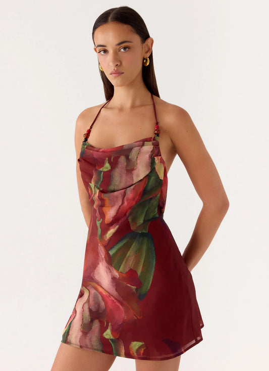 Camilla Cowl Mini Dress Cuba Cuba