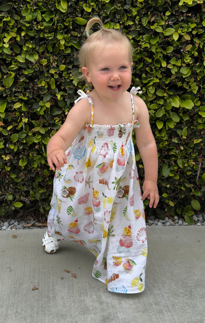 Lola Smocked Dress ~ Seaside Treasures