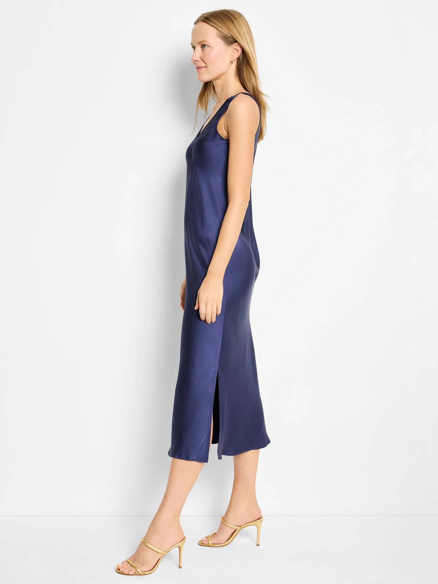Day Gloss Bias Cut Tank Dress
