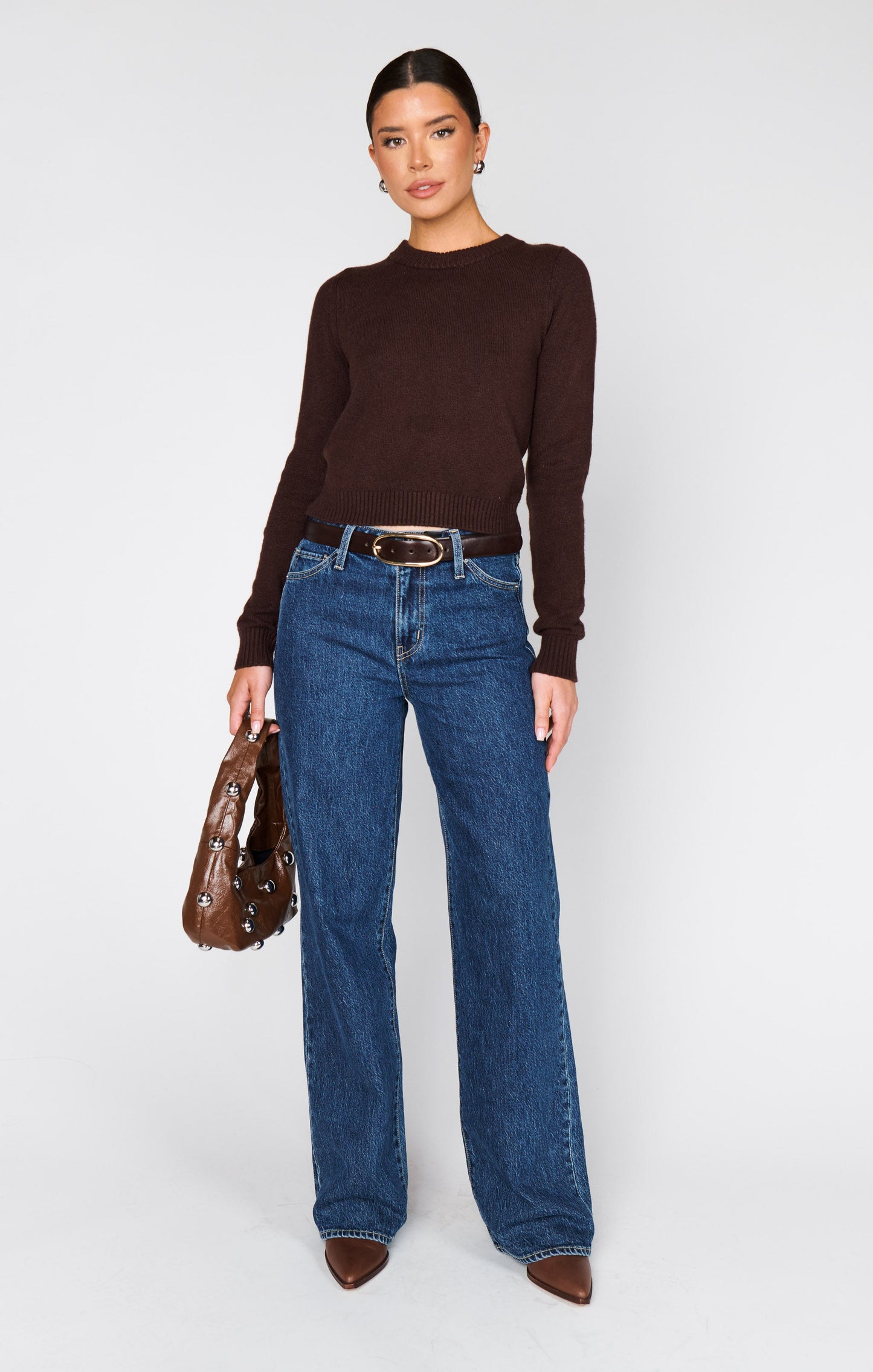 Tuck in Sweater ~ Mocha Knit