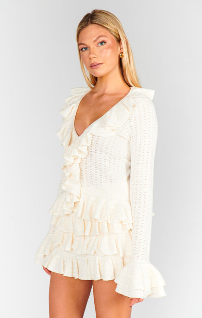 Marley Skort ~ Cream Pointelle Knit