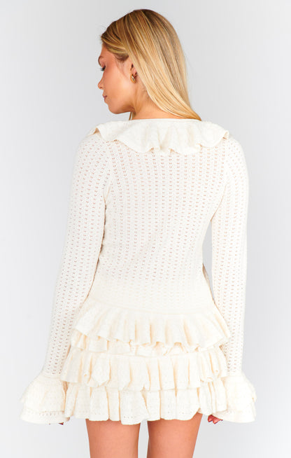 Marley Skort ~ Cream Pointelle Knit