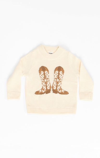 Little Stay Awhile Sweater ~ Cowboy Boot Knit