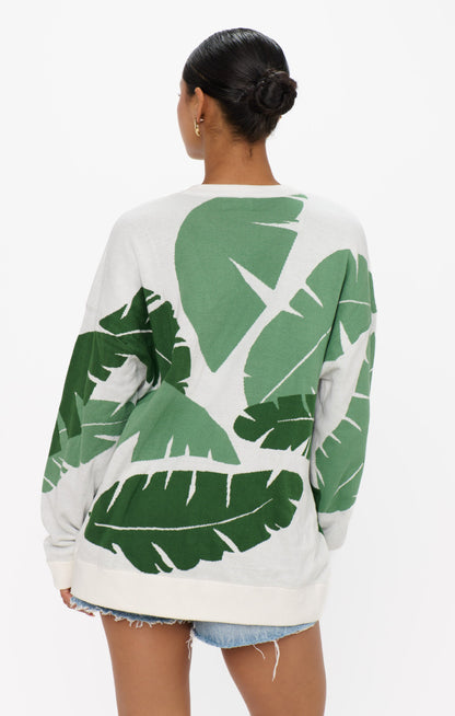 Adventure Sweater ~ Tropical Palm Knit