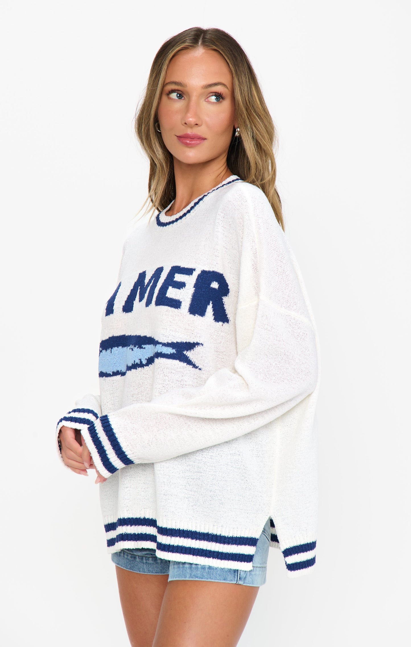 Settle In Sweater ~ La Mer Graphic Knit