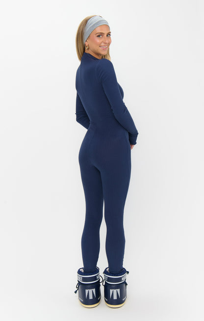 Lodge Onesie ~ Navy Rib