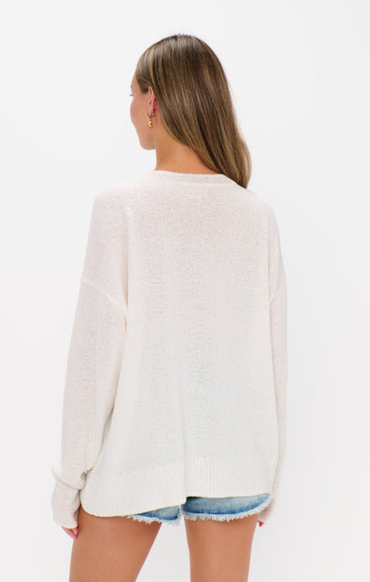 Woodsy Sweater ~ Palm Tree Graphic Knit