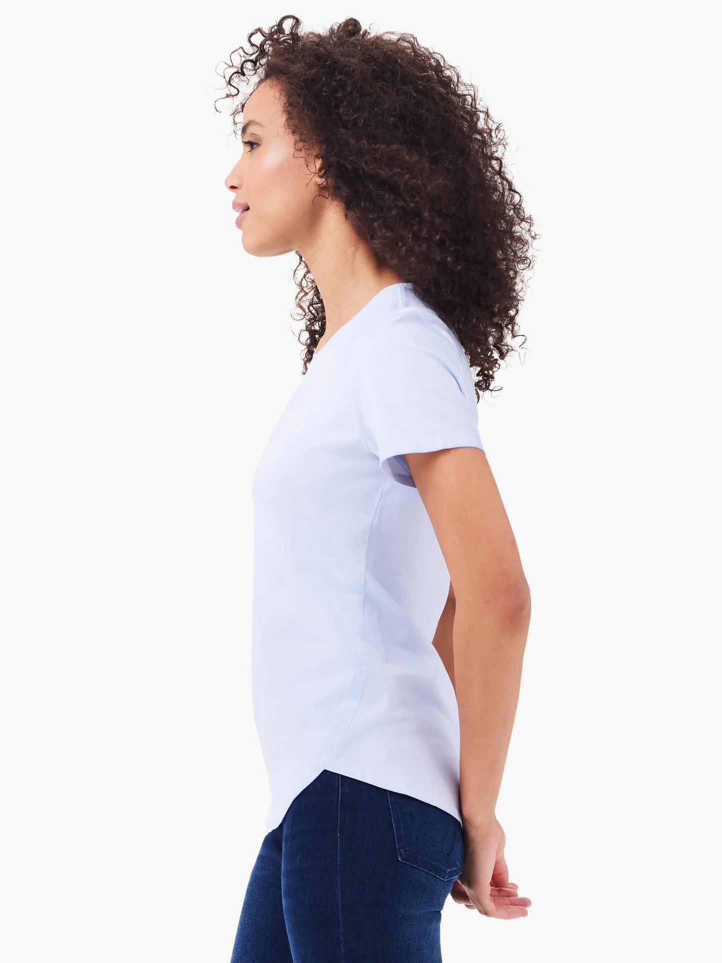 NZT Short Sleeve Shirt Tail Crew Tee