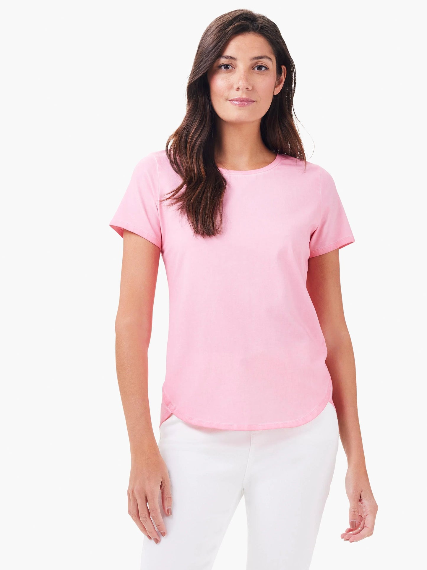 NZT Short Sleeve Shirt Tail Crew Tee