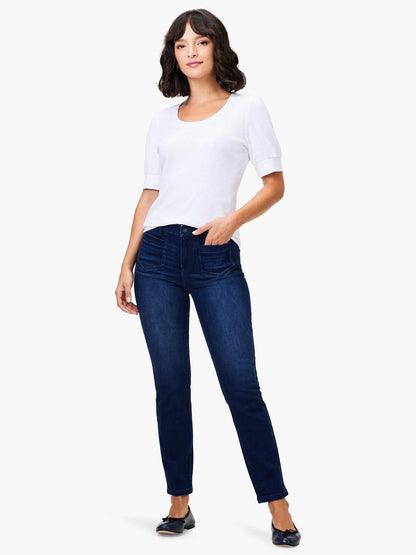 NZT Elbow Sleeve Scoop Neck Tee