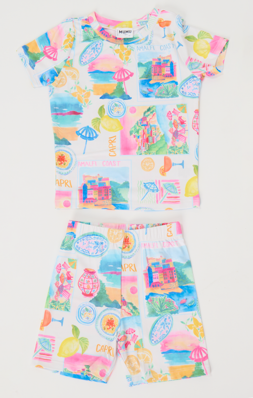 Mini Goldie Sleep Set ~ Amalfi Coast Jersey
