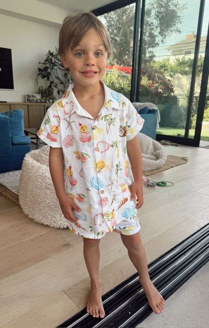 Lil Easy Shorts ~ Seaside Treasures
