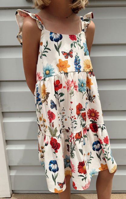 Dodd Ruffle Dress ~ French Floral