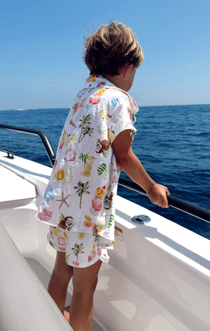 Lil Button Up Shirt ~ Seaside Treasures