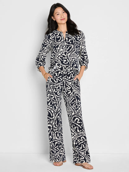 Indigo Leaf Eliot Wide-Leg Pant