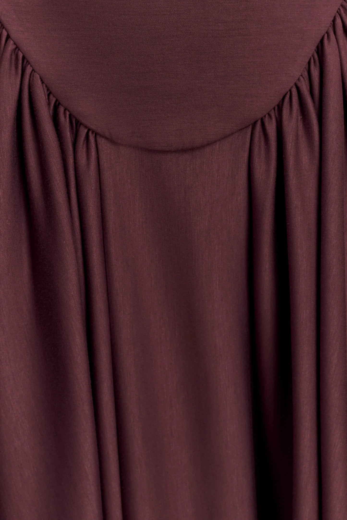 Angelina Scuba Halter Midi Dress Chocolate