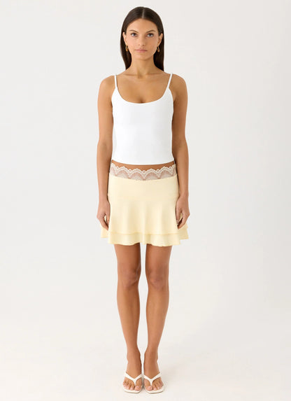 Aleenah Mini Skirt - Yellow