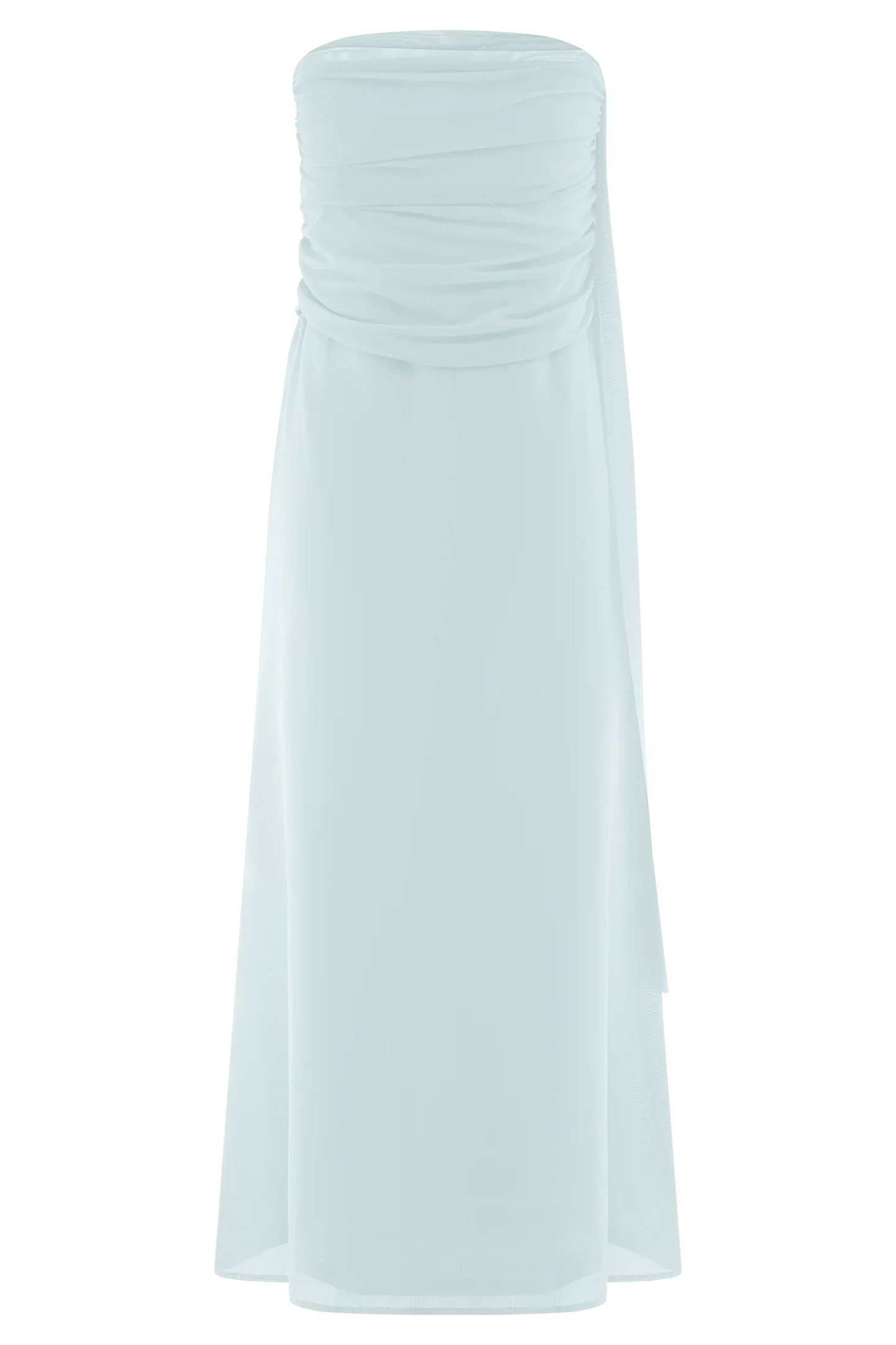 Arna Mesh Maxi Skirt Pale Blue