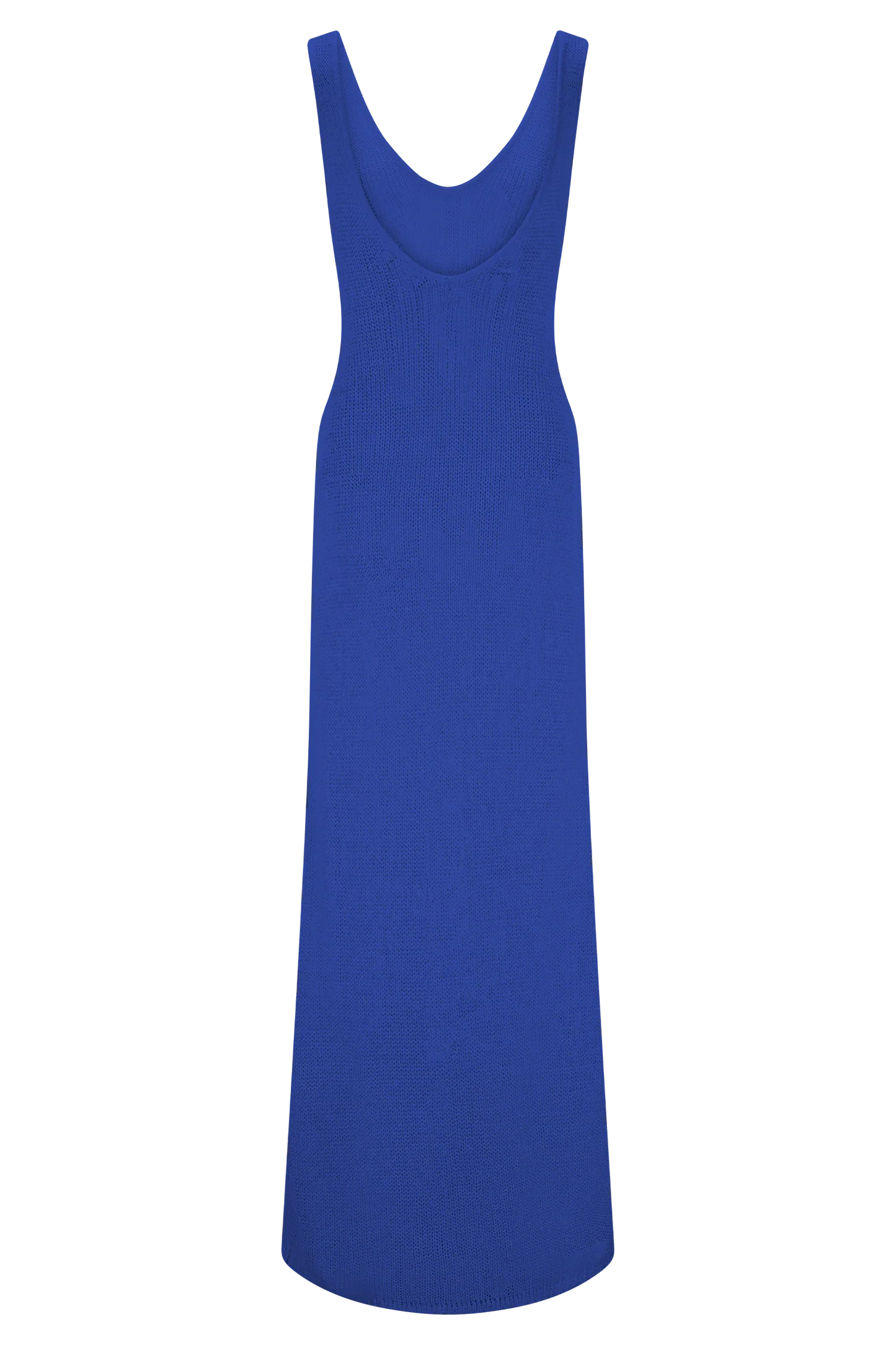 Ari Tape Yarn Knit Maxi Dress Cobalt Blue