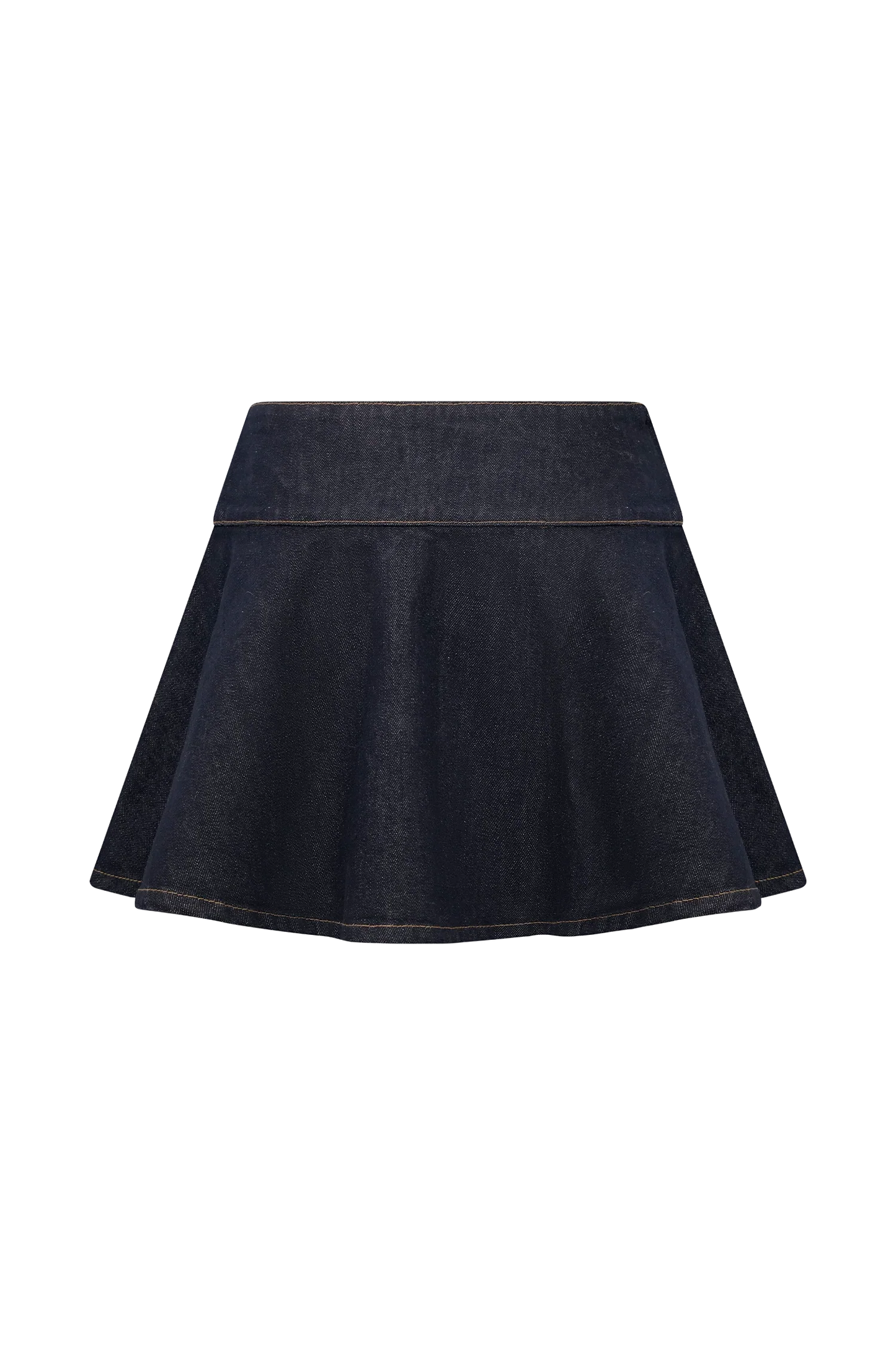 Arista Denim Mini Skirt Washed Indigo Blue