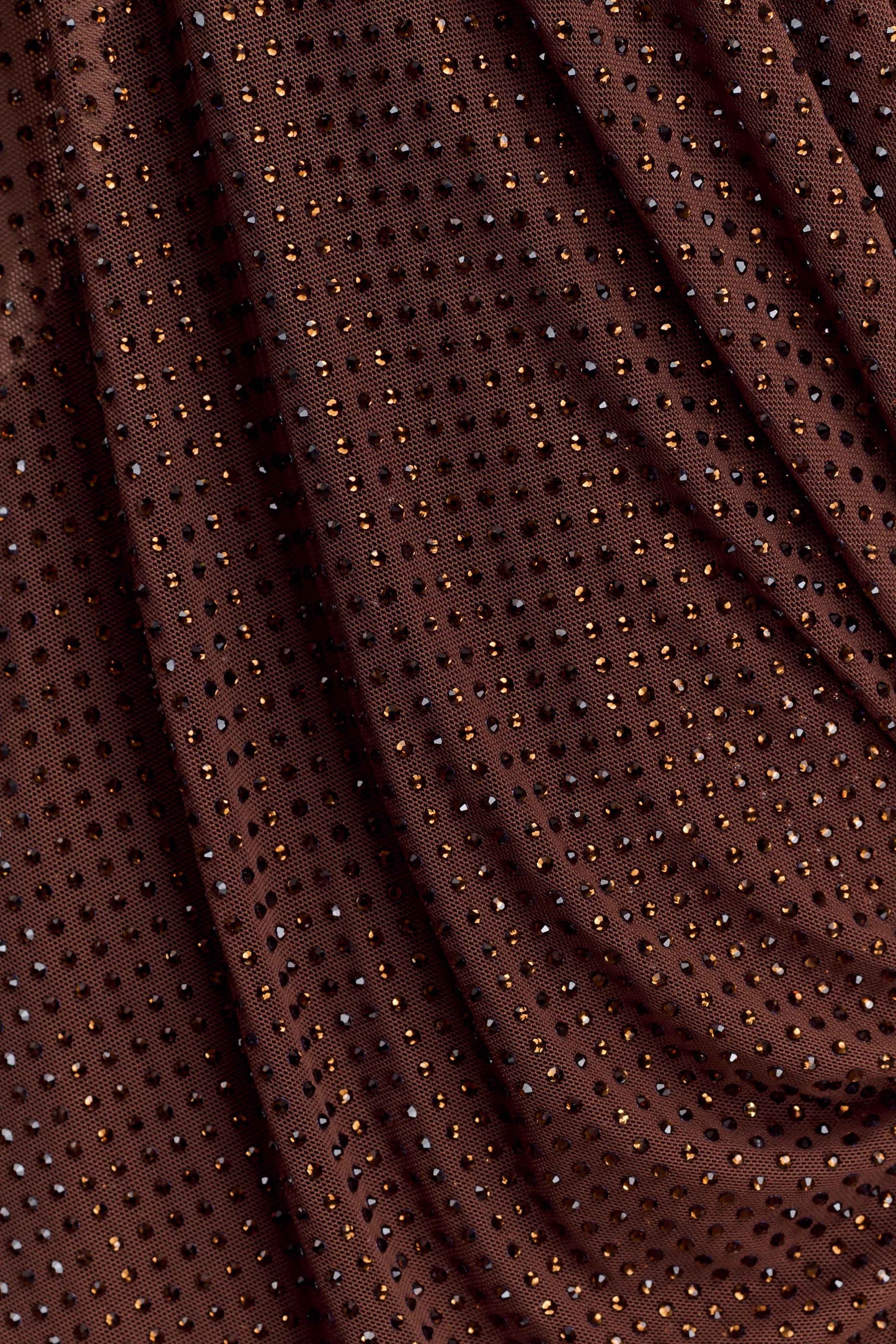 Bakari Diamante Cape Maxi Dress Chocolate
