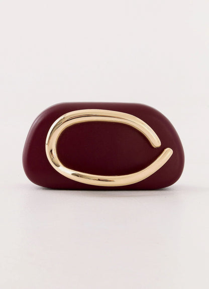 Avenna Clutch Bag Maroon