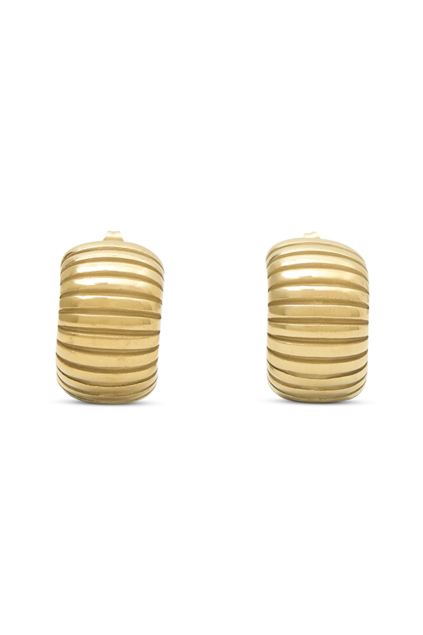 Amelia Textured Hoop Gold