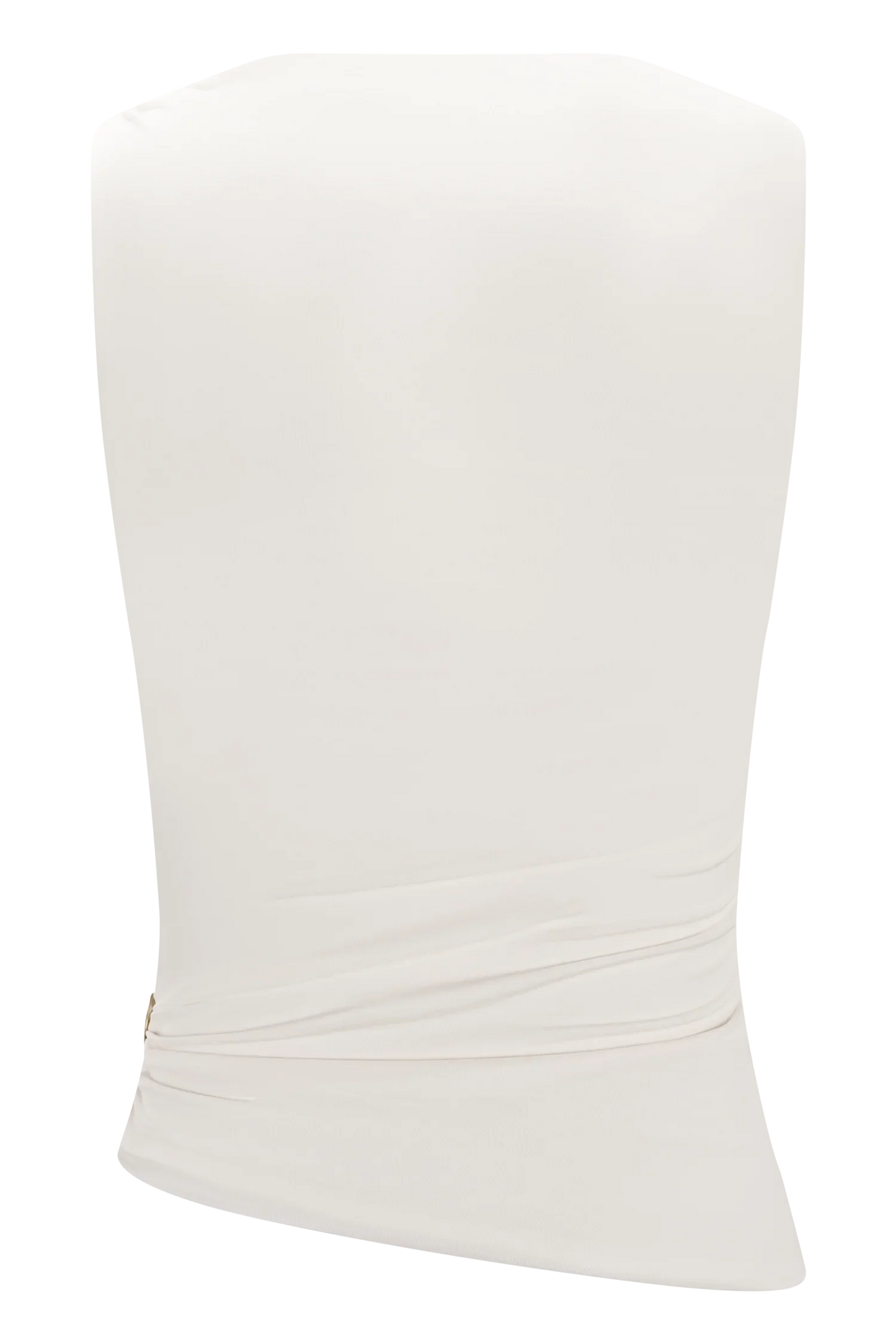 Amia Slinky Sleeveless Top With Hardware Ivory
