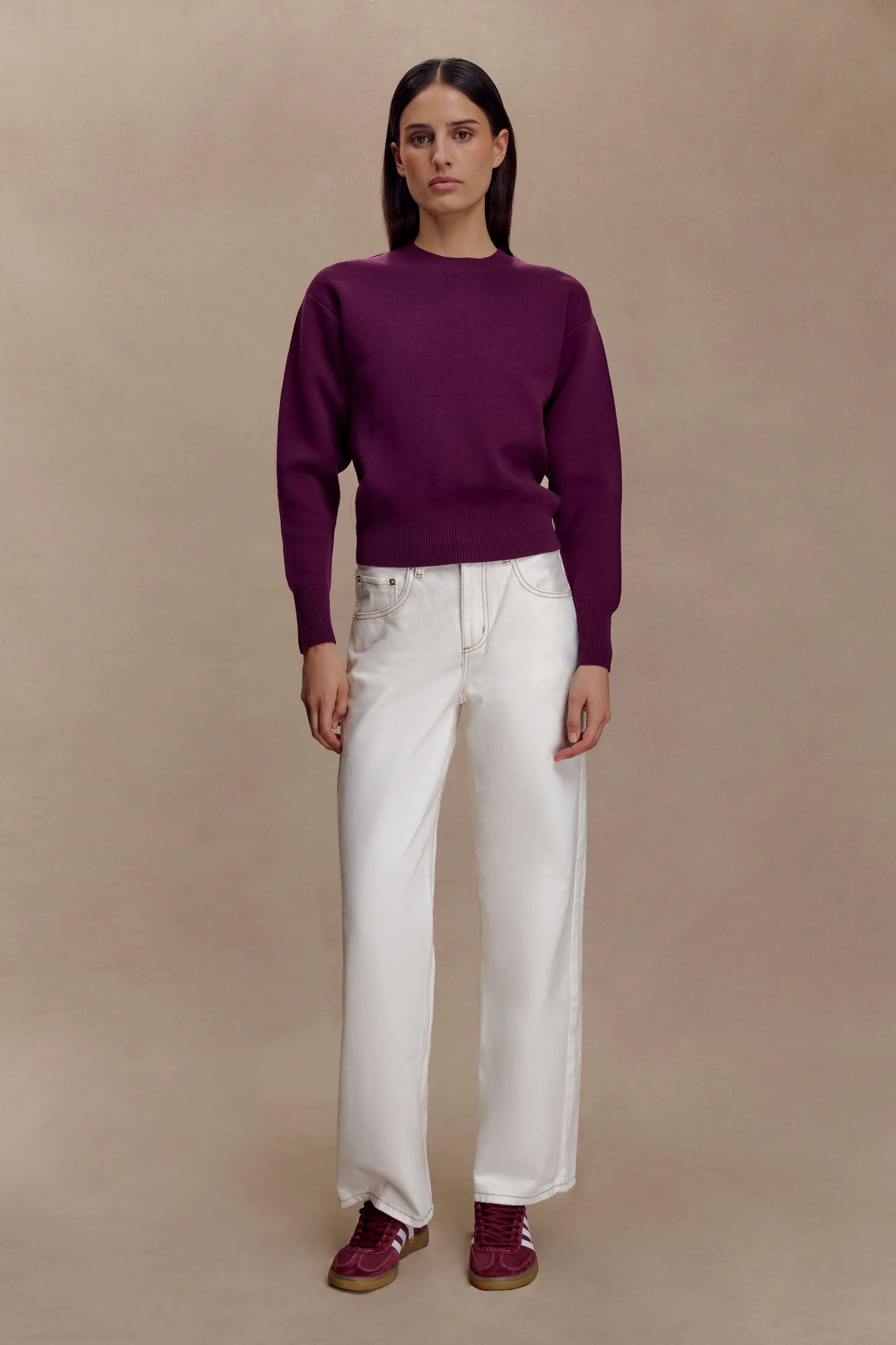 Braxton Cozy Knit Jumper Plum