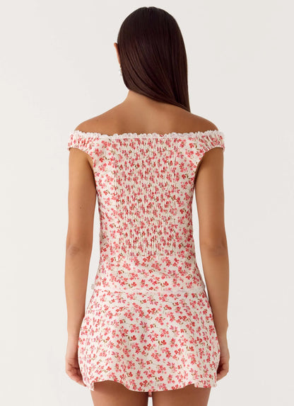 Anja Top - Porcelain Rose