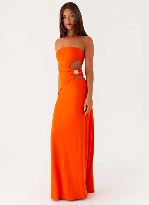 Anetta Maxi Dress Orange