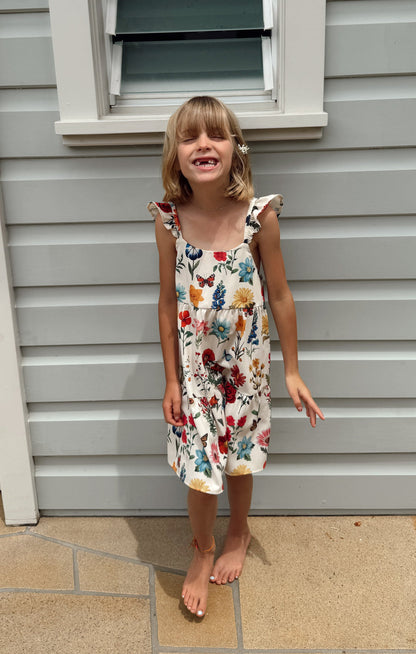 Dodd Ruffle Dress ~ French Floral